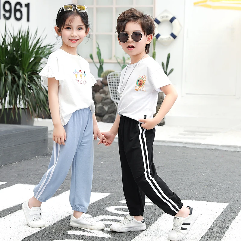 Детские противомоскитные брюки летние брюки для девочек спортивные брюки для мальчиков