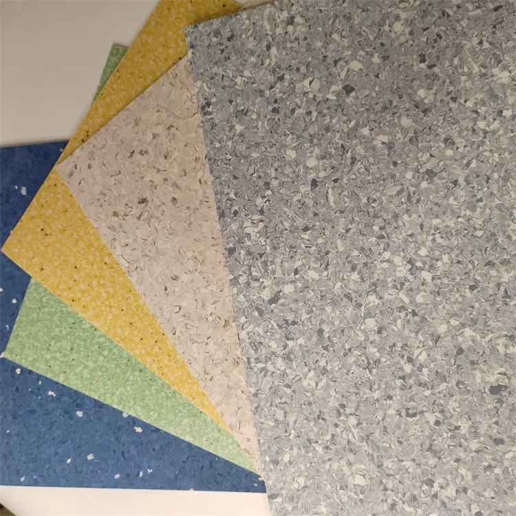 2mm Thick Anti-bacterial Homogeneous Pvc Vinyl Floor for Icu Hospital LAB school bus train