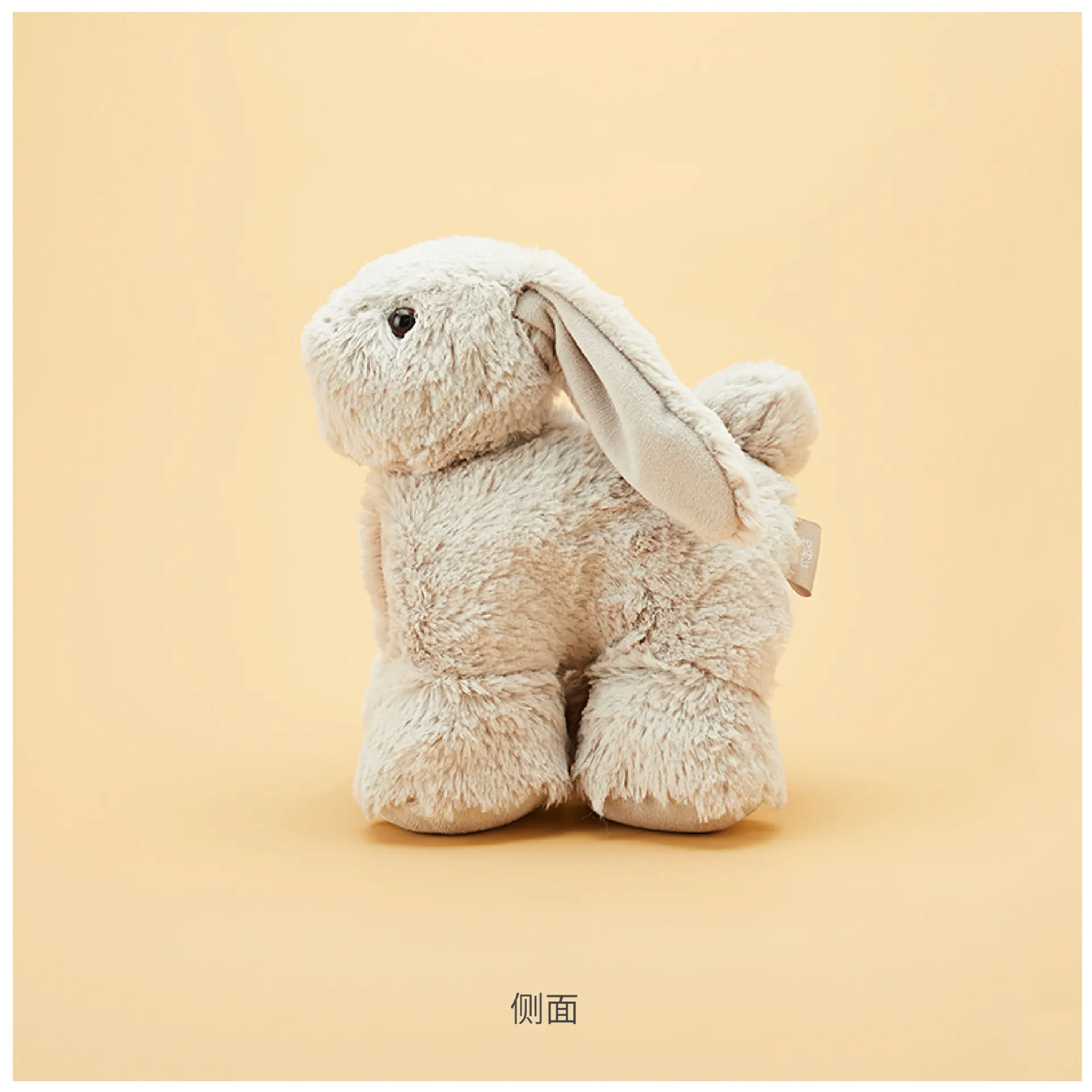 CE Custom Cute Nordic Soft Beige Bunny Stuffed Plush Toy Can be Flat Pillow Multi-function Floppy Rabbit Toy For Kids Gift