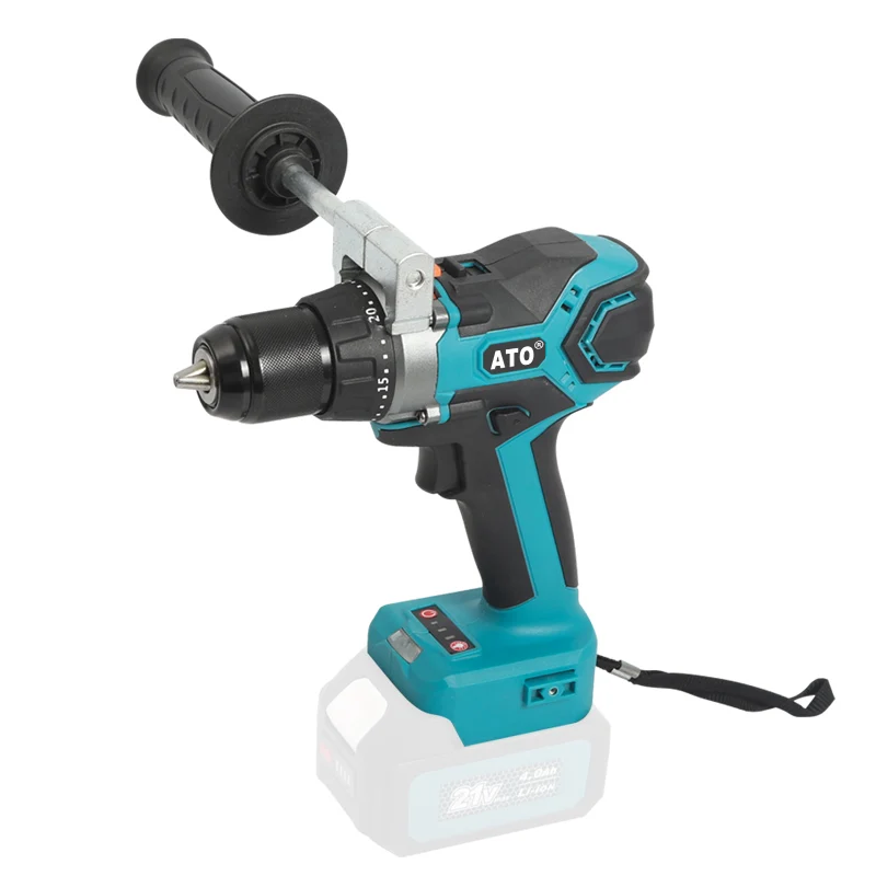 ATO A8022 shop source power tools Soft Handle cordless drill 2.0Ah CE impact drill milwauke