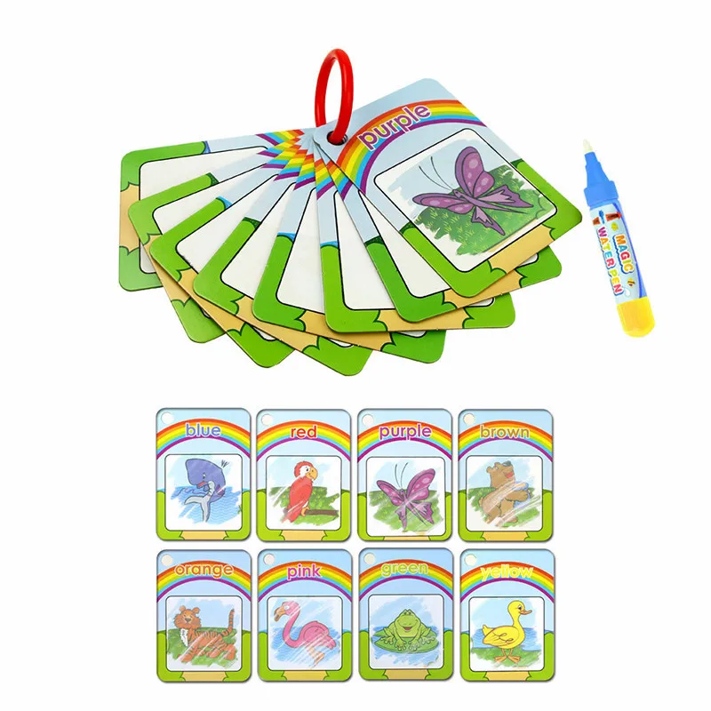 Numbers And Letters Cards Kids Coloring Set Drawing Art Set Drawing Paper Kids Toy Reusable Drawing Toys