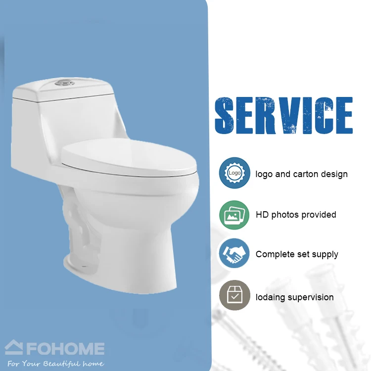 South American Popular Bathroom Inodoro Siphonic 4.8L Single Download Water Saving Toilet