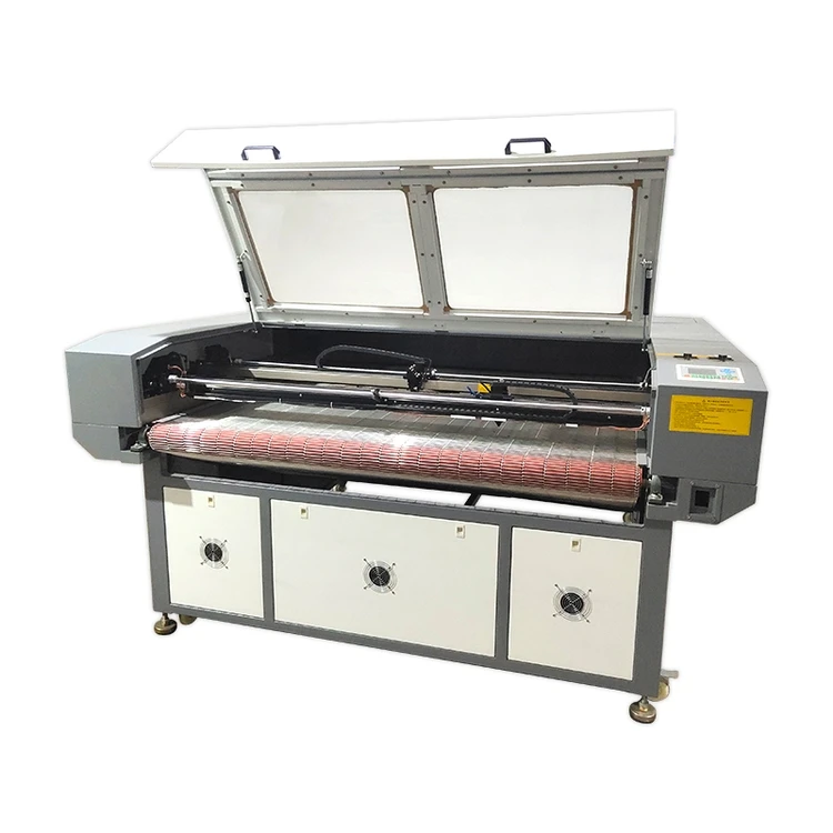 Customized  CCD camera positioning 1610 Co2 Laser Cutting Machine engraving machine for textile fabric