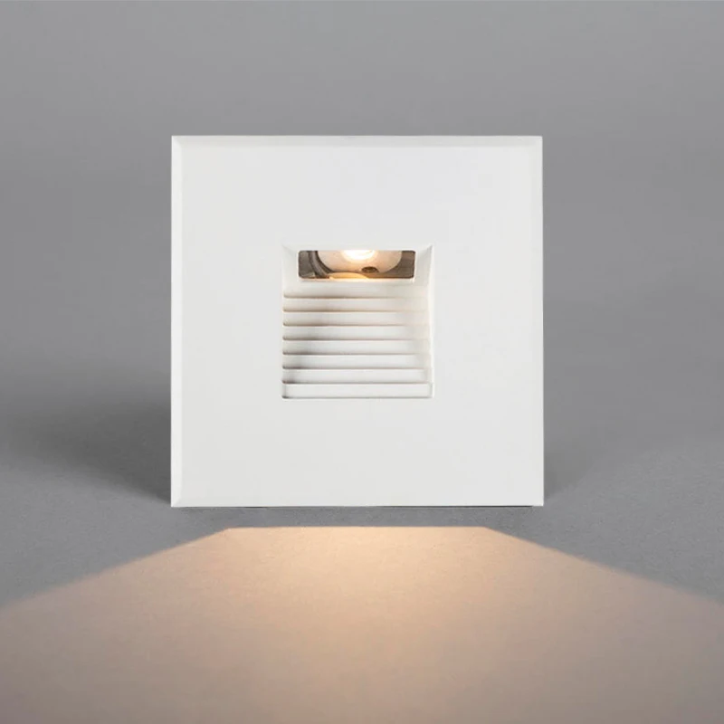 3W IP54 Waterproof Slim Dimmable Smart LED Stair Light  220-240V Recessed  Aluminum LED Wall Lamp For Step And Corridor