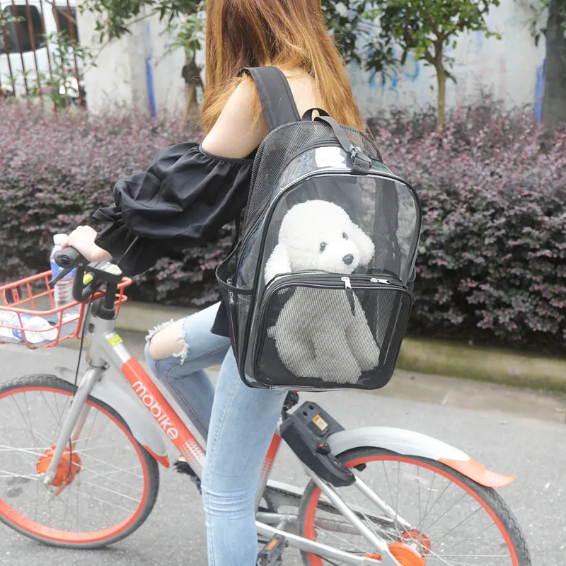
Transparent Cat Carriers With Light Hiking Bike Pet Travel Bag Cat Holder Portable Pet Dog Travel Bag Pet Carrying Backpack 