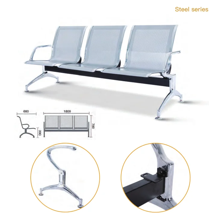 Airport, hospital 1 seat 2 seat 3 seat waiting chair Metal chair