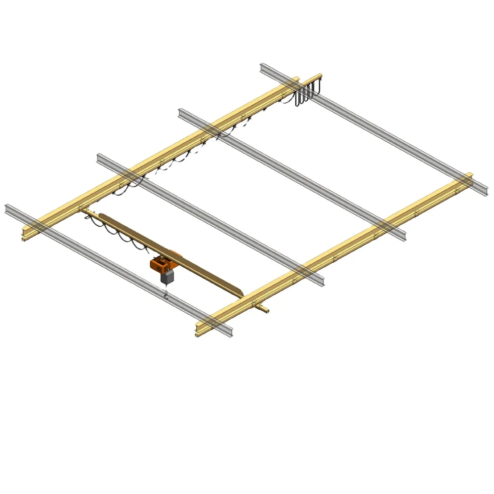 DIY design special performance european single girder rigid track overhead crane