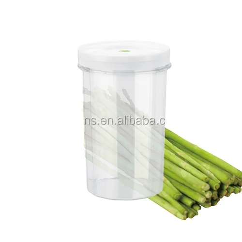 SINCHI large capacity practical transparent kitchen plastic food vacuum storage container set
