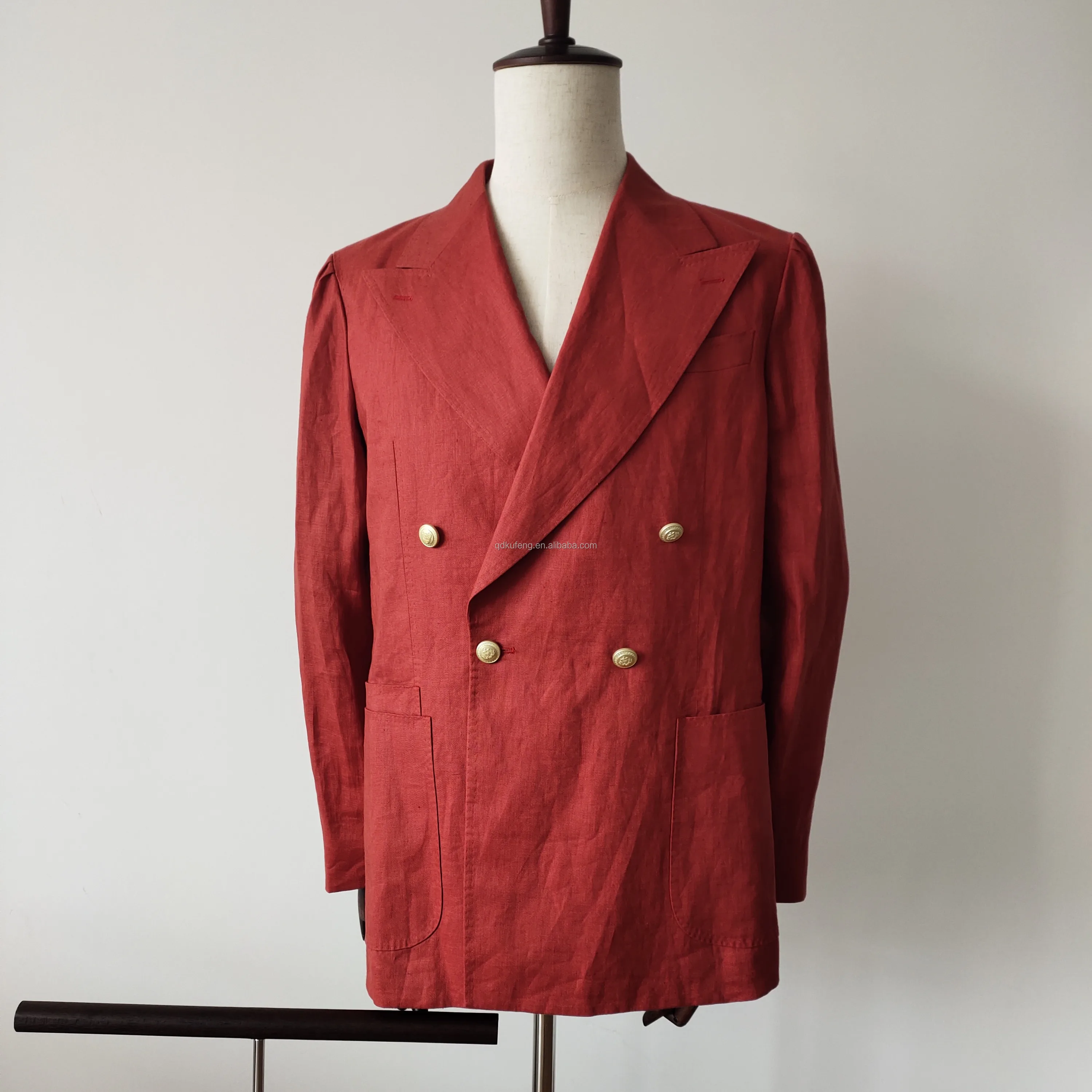 top brand coat pant red men suit 2 piece latest design casual man trousers and blazers