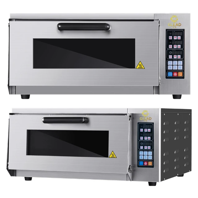 1 deck commercial Microcomputer temperature control stainless steel stone board profession electric pizza oven