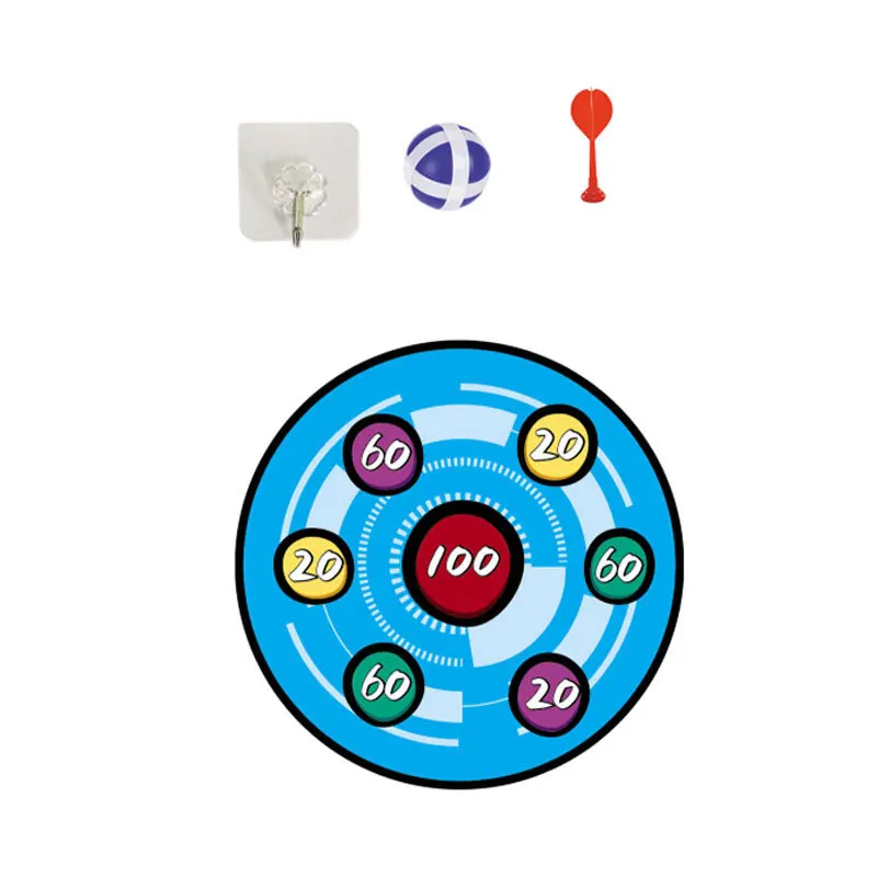 Hot selling kids funny sports toys outdoor game dart toy board sticky ball toy