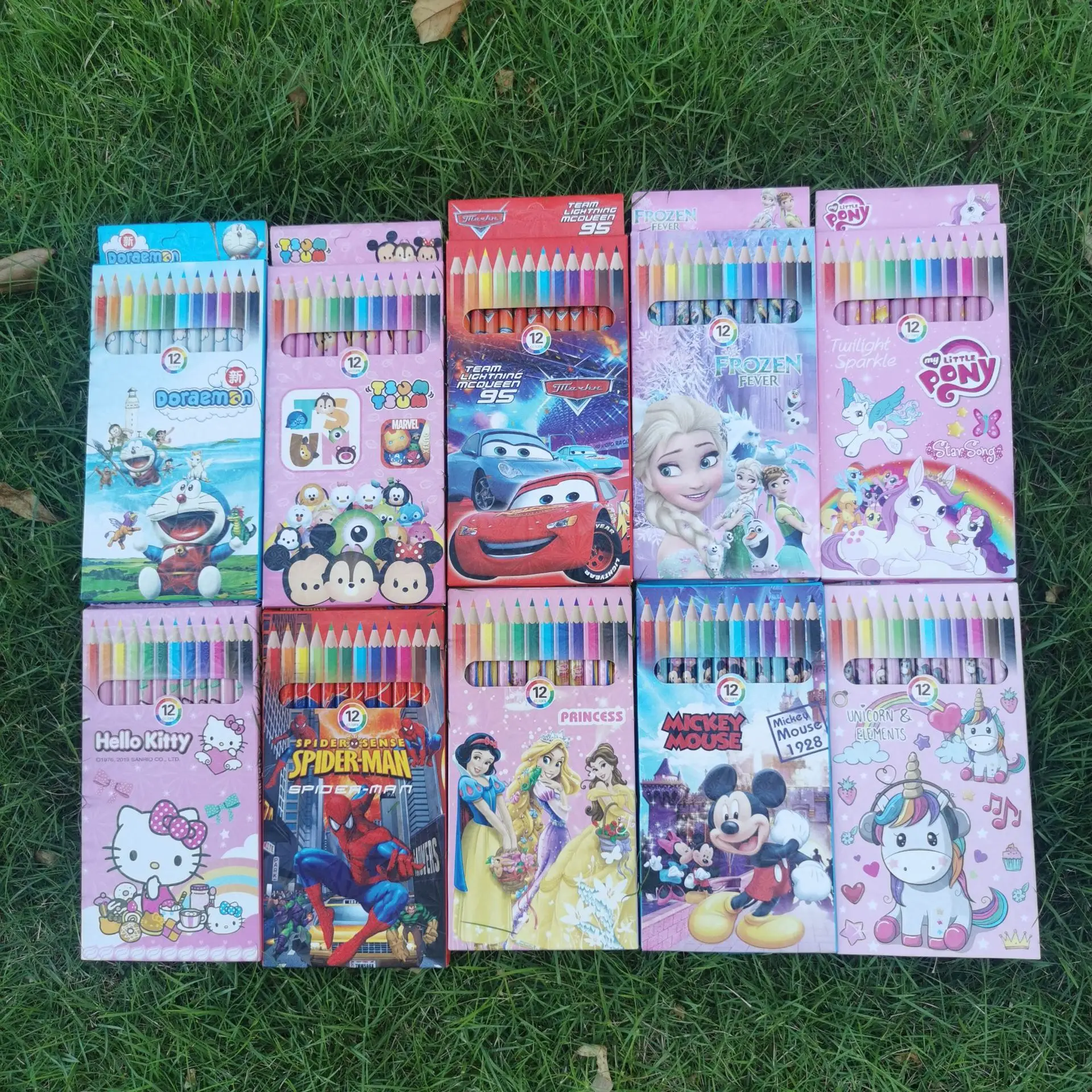 Wholesale Hot Sales Colored Pencils Multi-color Wooden Free Erasable Colour Pencil