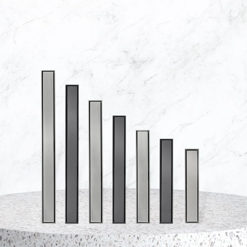 2023 Upgrade Stainless Steel Concealed Tile Insert Long Shower Linear Drain Anti Backflow OEM Linear Floor Drain
