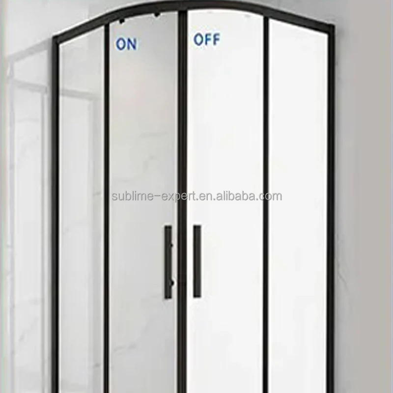 PDLC Smart Film For Glass Door Bathroom Shower Room With Frame Smart Home Switchable Hotel Privacy PDLC Smart Glass Film Door