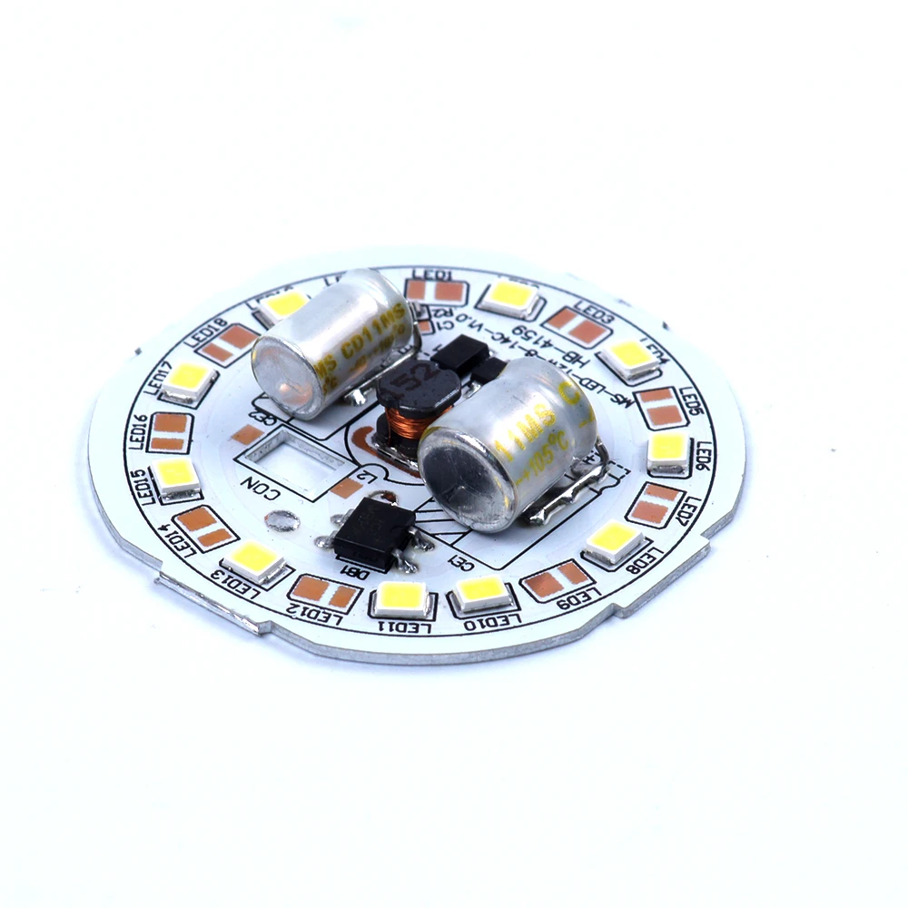 9w LED DOB AC module for plastic bulb led pcb assembly connect 220v directly high voltage dob led module
