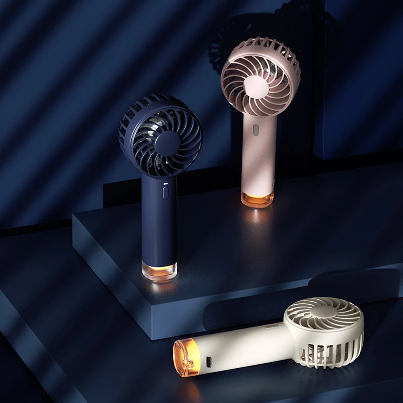 Wholesale Outdoor Travel LED Light Small Hand Held Pocket Electric USB Handheld rechargeable portable fan small fan mini