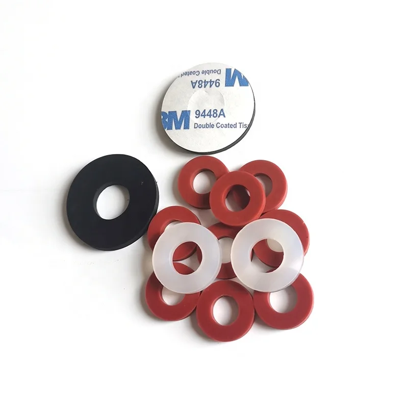 OEM ODM Rubber Round Flat Gasket Oring Rectangular Spacer Silicon Flat Washer Flange gaskets for screw shock absorbers