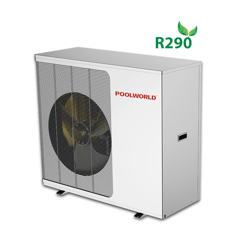 R290 напольный нагревательный 140000 btu Электрический 35 кВт 50 12 моноблок r290 380 В тепловой насос для подогрева пола