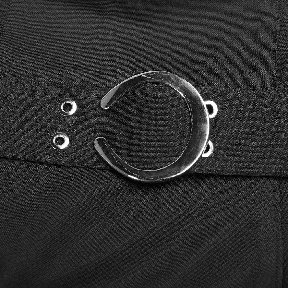 
OPQ456- PUNK RAVE Dark five-pointed star Dress (with Belt) party elegant black dress excellent quality party fancy dress 