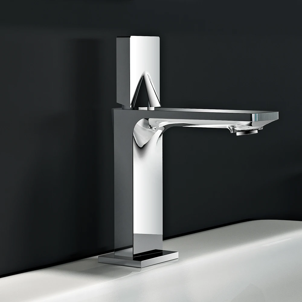 
1191001C Best selling italian modern style customized logo water basin faucets basin bathroom basin faucets 