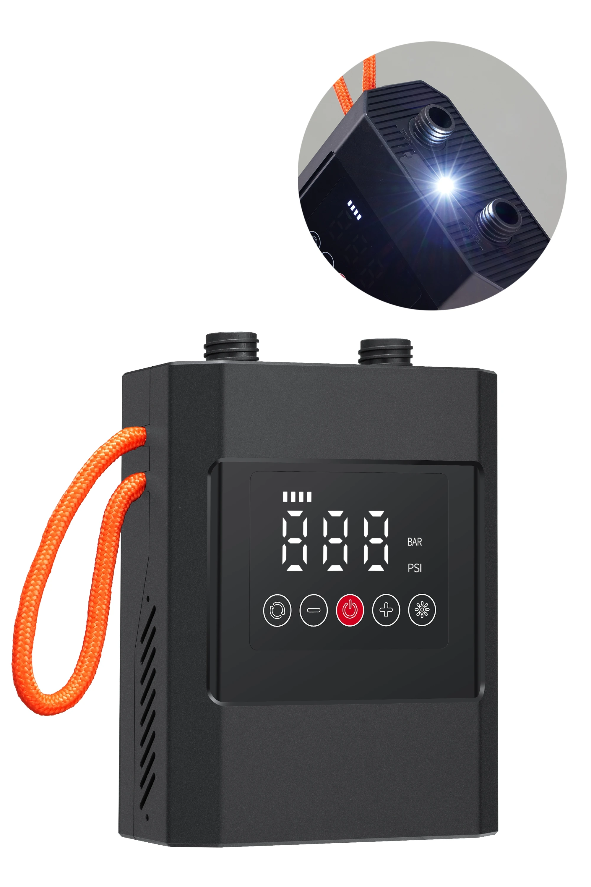 Manufacturer High Pressure Electric Paddle Board Air Compressor DC12V/Rechargeable SUP Air Pump Digital Portable Inflator