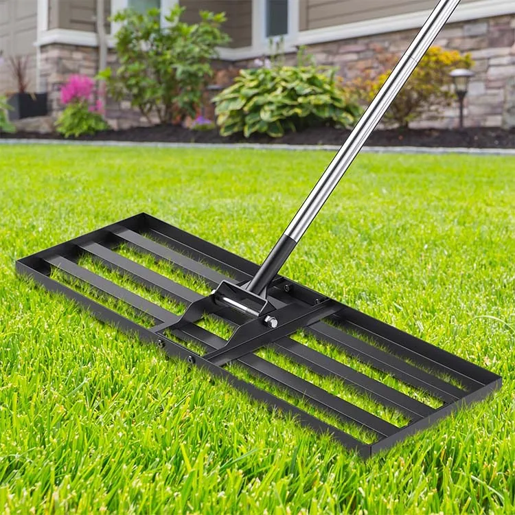 30*10in Large Size Manual Steel Lawn Grass Organic Fertilizer Sand Spreader Leveling Garden Yard Turf maintenance