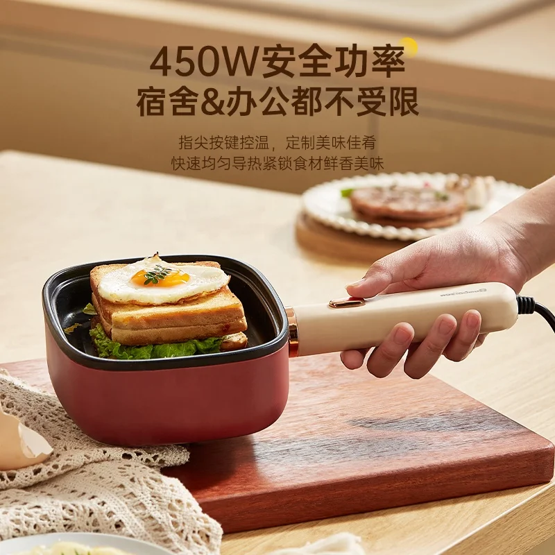 Philippine Plug High Quality Portable Electric Frying Pan With  Non-Stick Small Size Wok for Home Cooking