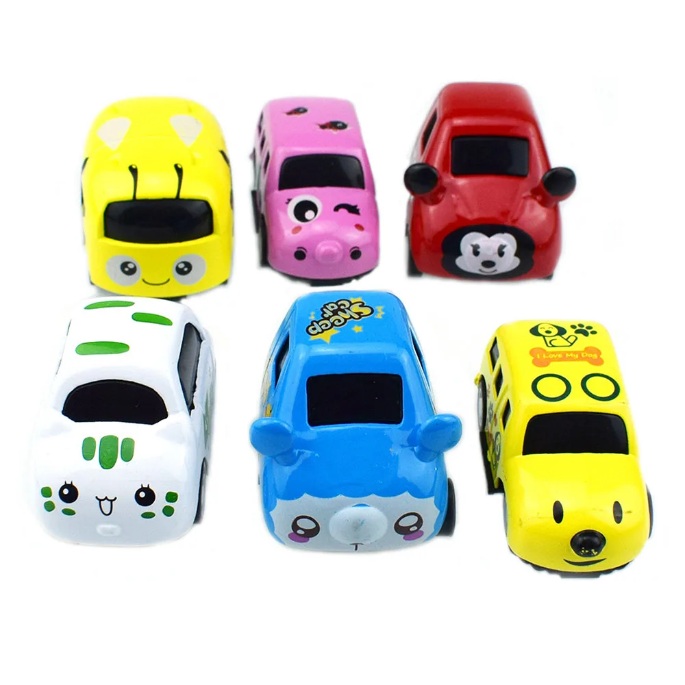 Мини забавная Милая мультяшная маленькая модель автомобиля из сплава LGW129, рекламные игрушки для детских подарков