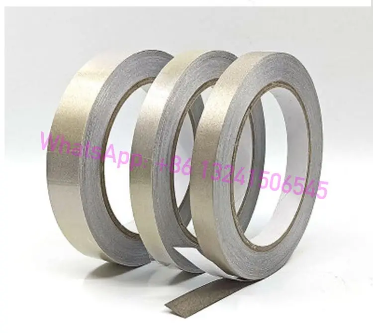 
Conductive Cloth Fabric Adhesive Tape for LCD Laptop Cable EMI Shielding Nickel Copper Material 50 MM*20 M 