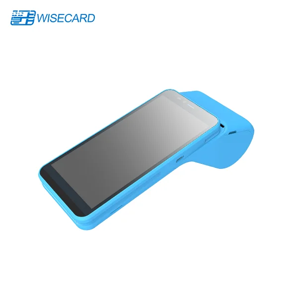 Wisecard WCT-T80 портативный Android 12 POS-терминал с сенсорным экраном Встроенный термопринтер и NFC кард-ридер