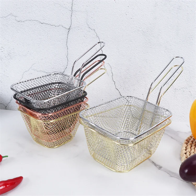 Kitchen Cooking fried wings french fries baskets Square Fry Basket