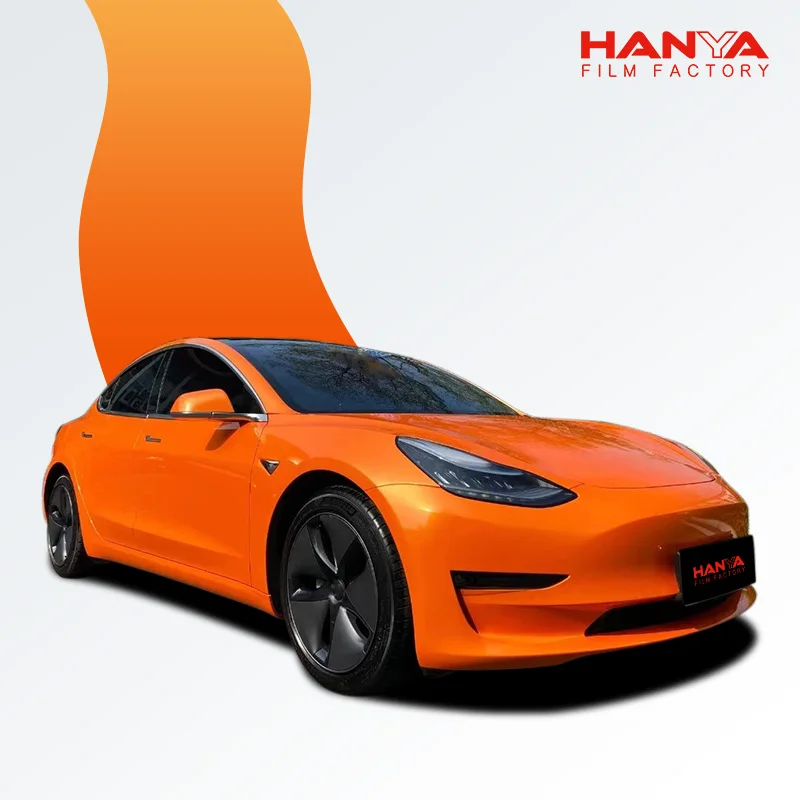 PET Pearlescent Vinyl car wrapping  glossy vinyl Film