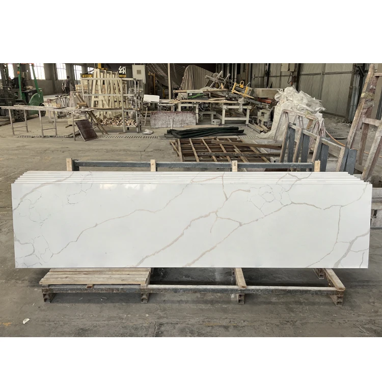 carrara quartz stone white quartz stacked stone crystal quartz stone slab