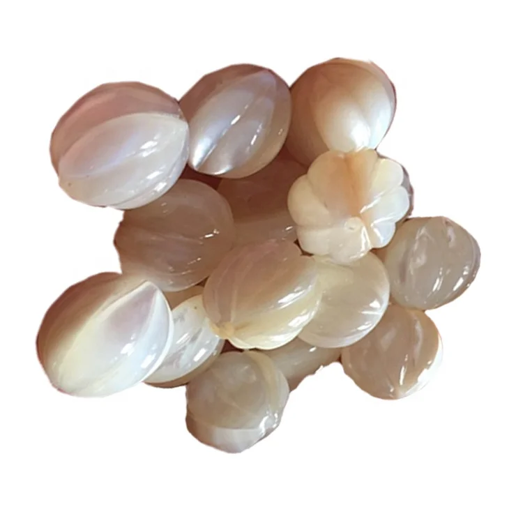 natural white mother of pearl shell beads