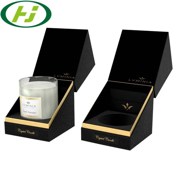 Luxury Candle Box Packaging Cardboard Box With Die Cut Insert Candle Box