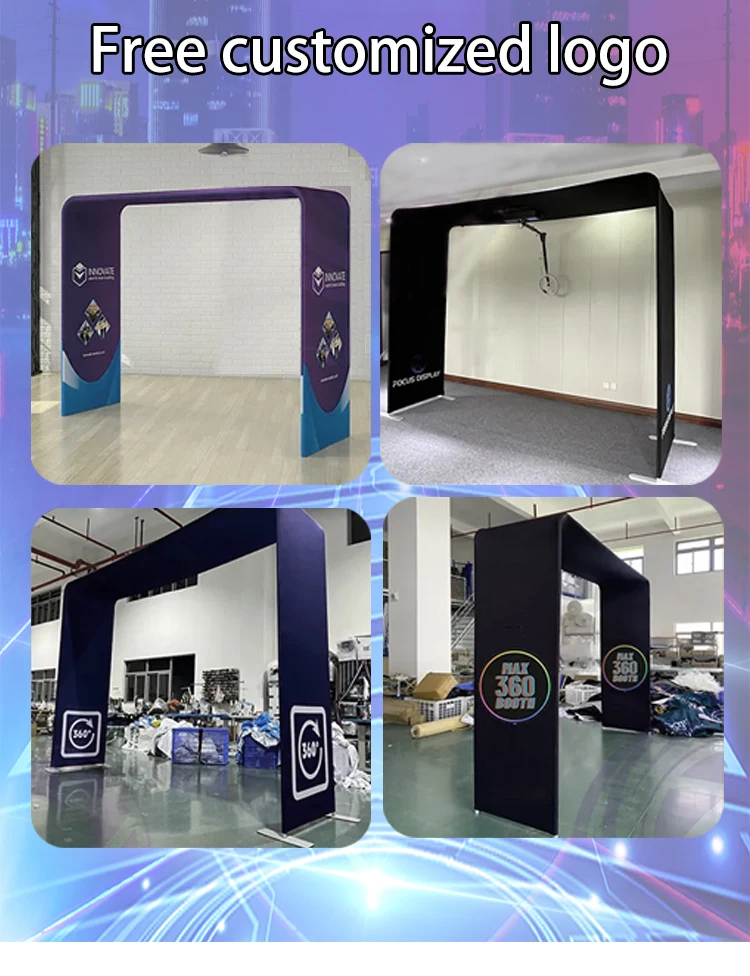 photo booth factory lcd 360 photobooth overhead video spinner support phone