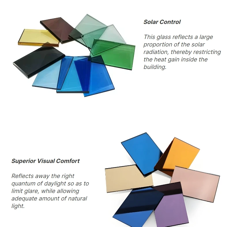 4MM,5MM,6MM,8MM Clear Colored Tinted Reflective Coated Low E Glass	Used Building Curtain Walls Fences