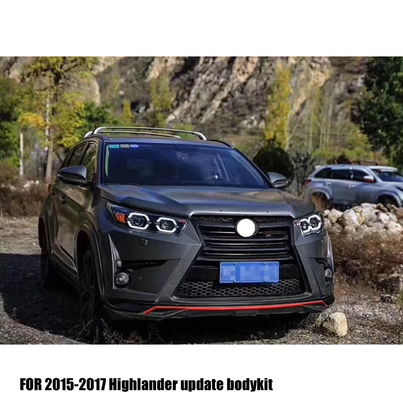 
Hot Sales Front & Rear Car Bumper Body Kit for 2015-2017 Highlander LX design 