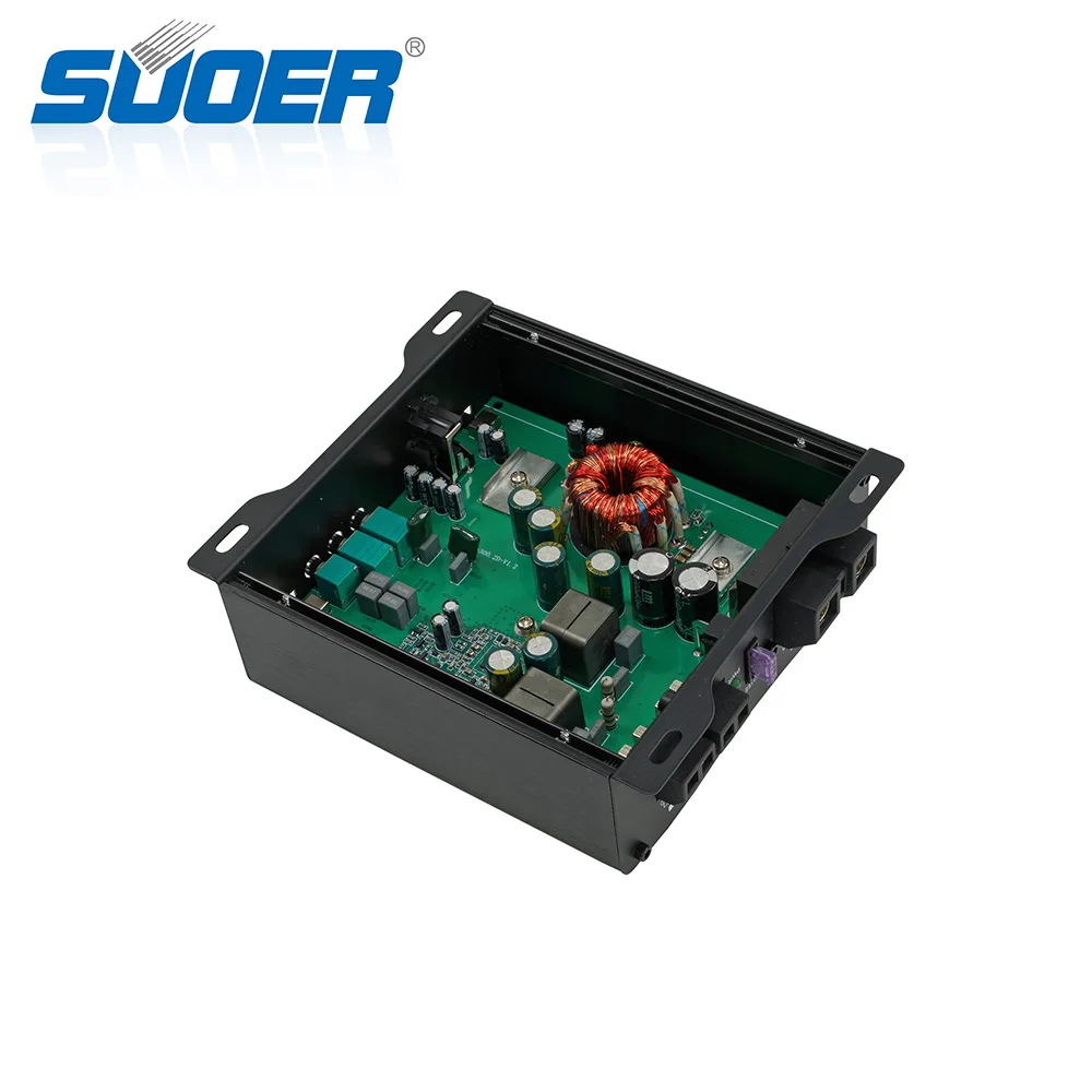 Suoer CT-300.2D small size 2*100w rms power car audio amplifier 2 channel car amp
