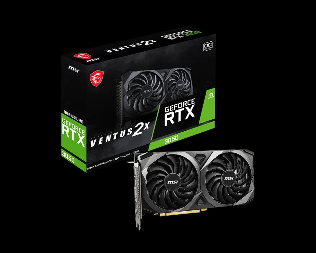 High Speed rtx 3050 Graphics Card 8GB GDDR6 For MSI GeForce RTX 3050 2X OC 8G Graphic Card Gaming