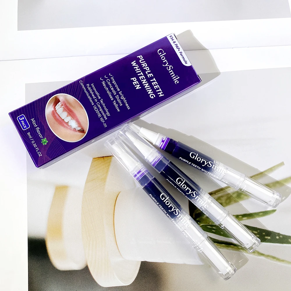 Dropshipping V34 Color Correct Peroxide Free Teeth Whitening Pen for Stain Removal