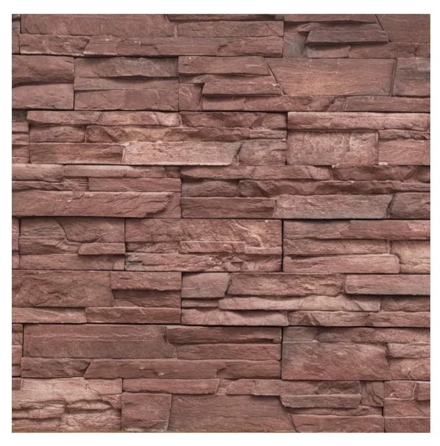 Decorative faux red brick wall panels stone cladding veneer facades slip artificial stone prices