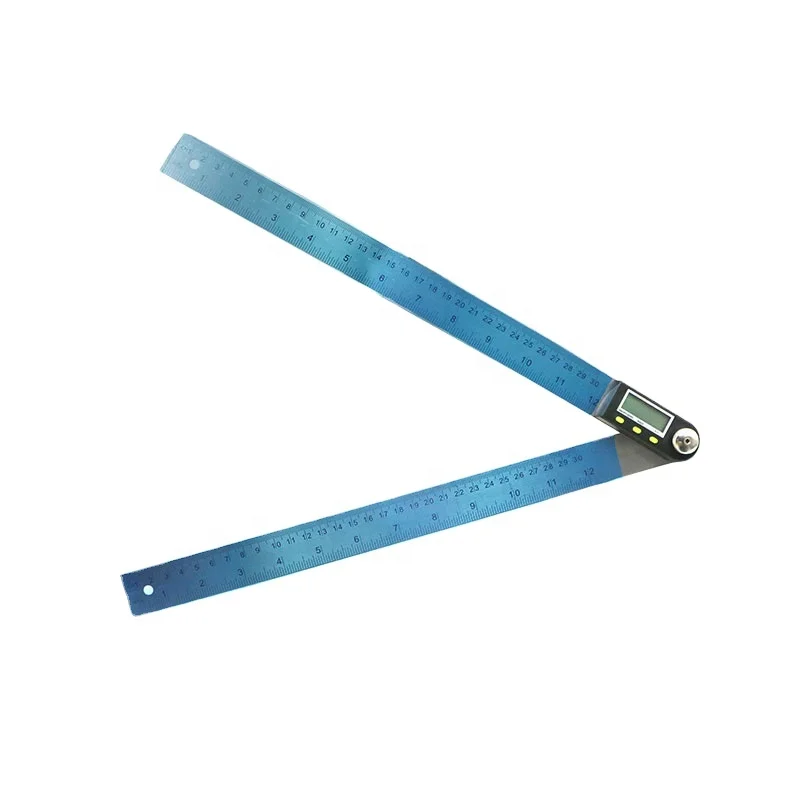 12' 300 mm Digital Angle Ruler Stainless Steel 2-in-1 electronic protractor digital angle finder