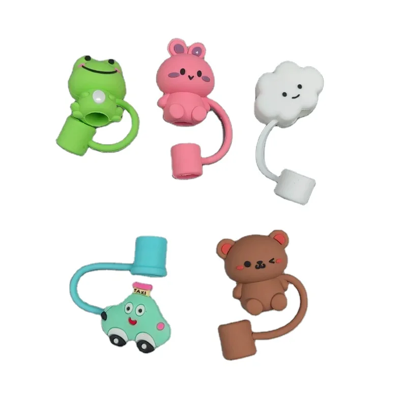 Party Bar Accessories Straw Dust Proof Plugs 10 mm Straw Topper Dust Toppers Covers Silicone Drinking Straw Cover