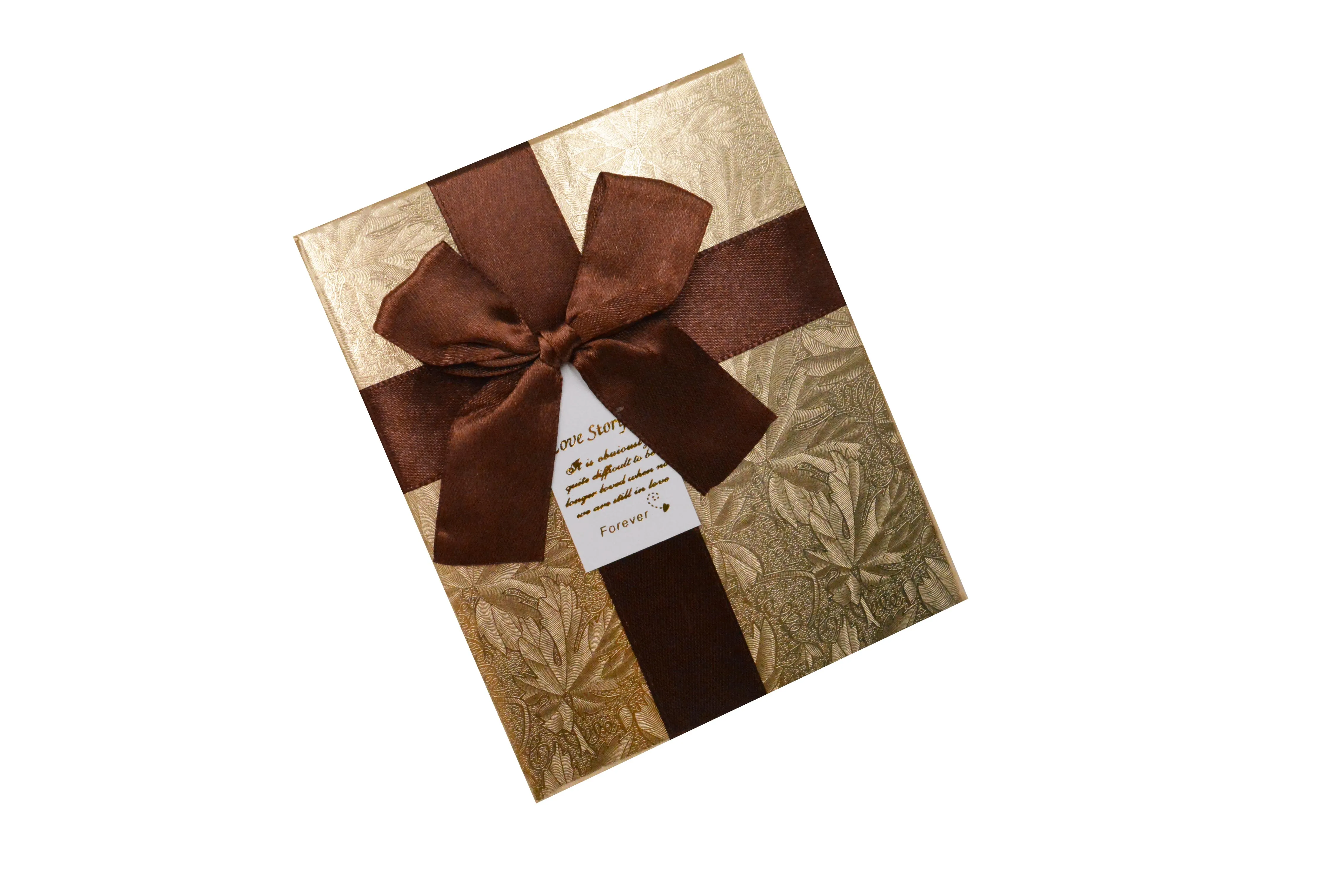 Customize eco friendly gift chocolate packaging paper lid and base box