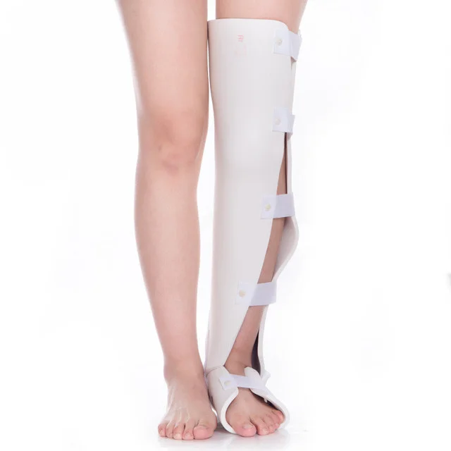 Medical polymer knee lower limb leg brace fracture splint external fixation support brace