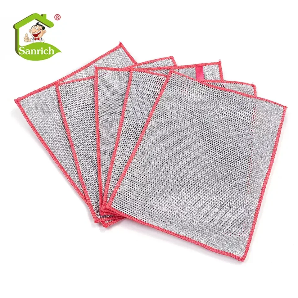Lint Free Streak Free Gray Non-Abrasive Cleaning Cloths Stainless Steel Microfiber Cloths