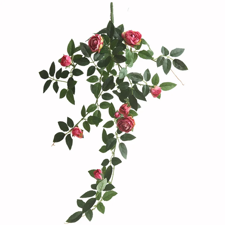 Rose bud rattan imitation real flower photography props hotel decoration home stay layout flower arrangement