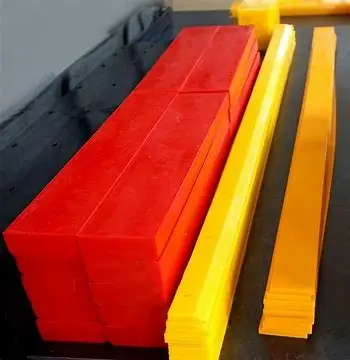 moulded 25-50mm thickness polyurethane scraper blades for snow plow cleaning
