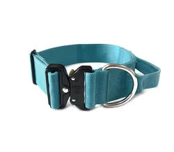 Heavy Duty Tactical  Dog Collar with Strong Stainless steel D-ring&Durable Quick Release Buckle